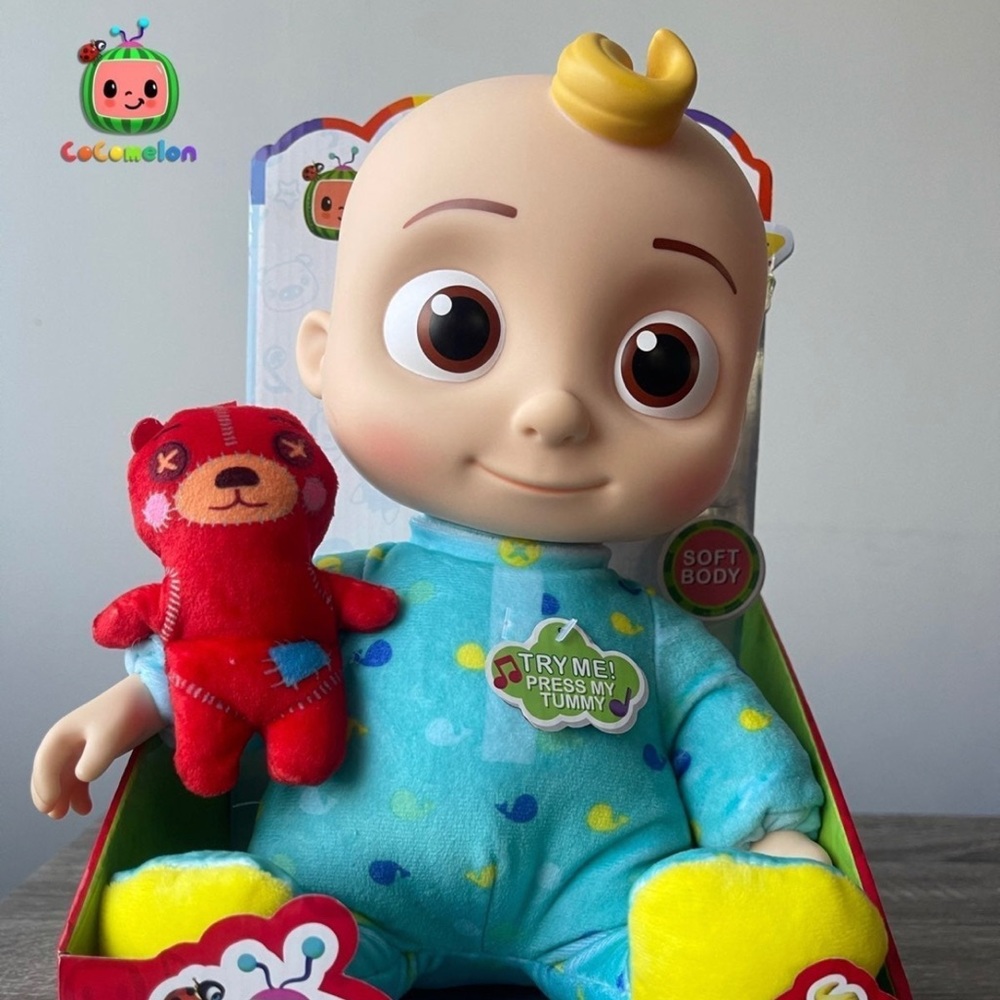 Cocomelon Musical Bedtime JJ Doll, 10inch.